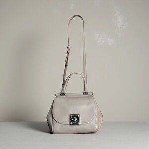 Coach Drifter Top Handle In Edgestain Leather Satchel in Stone